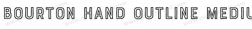Bourton Hand Outline Medium字体转换